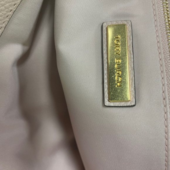 Tory Burch Bag Purse Light Pink Oak Leather Tote - Picture 3 of 7